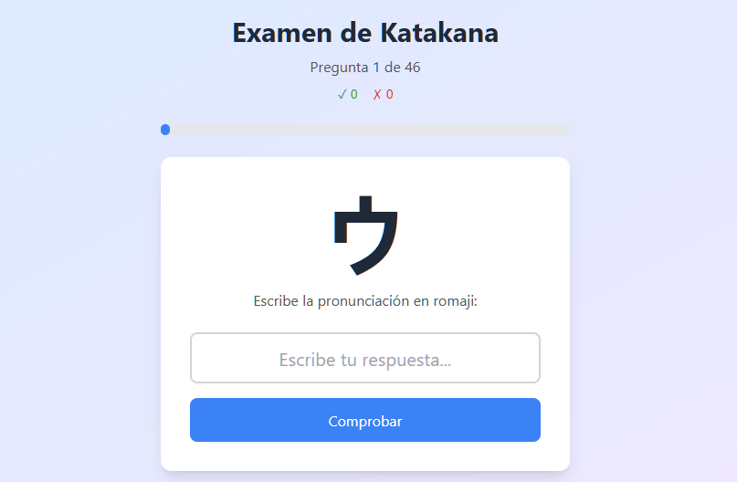 Examen de escritura japonesa - Actividades interactivas para docentes