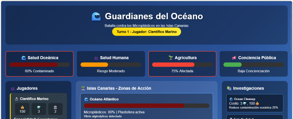 Videojuego "Guardianes del Océano" para concienciar sobre los microplásticos